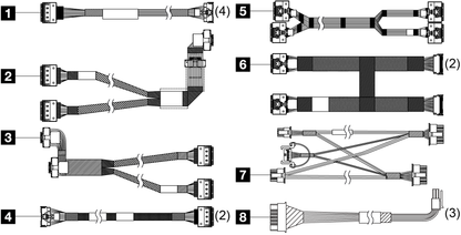 Lenovo SR650 V3 NVMe Front BP1 Storage Cable Kit