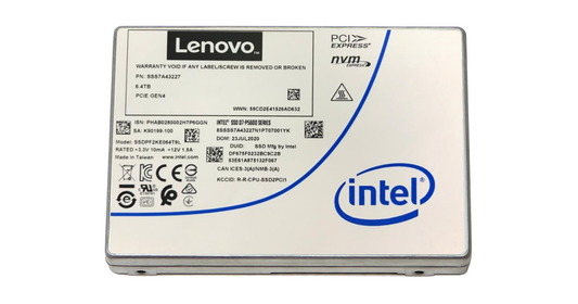 Lenovo P5620 6.4TB PCIe 4.0 NVMe SSD, 3.5" TLC