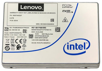 Lenovo P5620 6.4TB PCIe 4.0 NVMe SSD, 3.5" TLC
