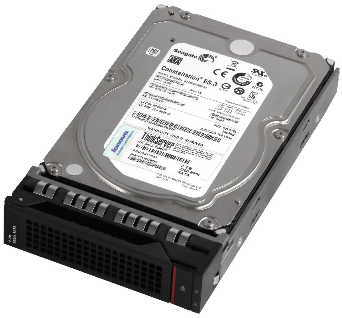 Disque dur SATA Lenovo ST50 V2 3,5" 6 To 7 200 tr/min