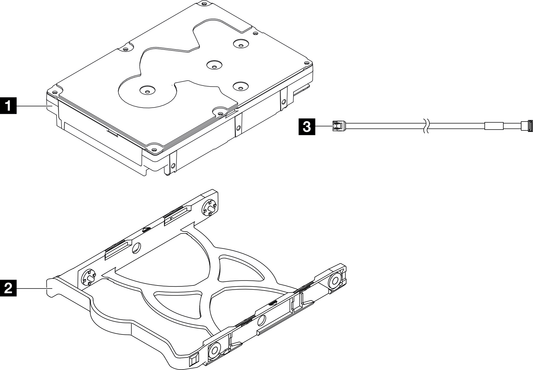 Disque dur SATA 7,2K 1 To Lenovo ST50 V2 3,5"