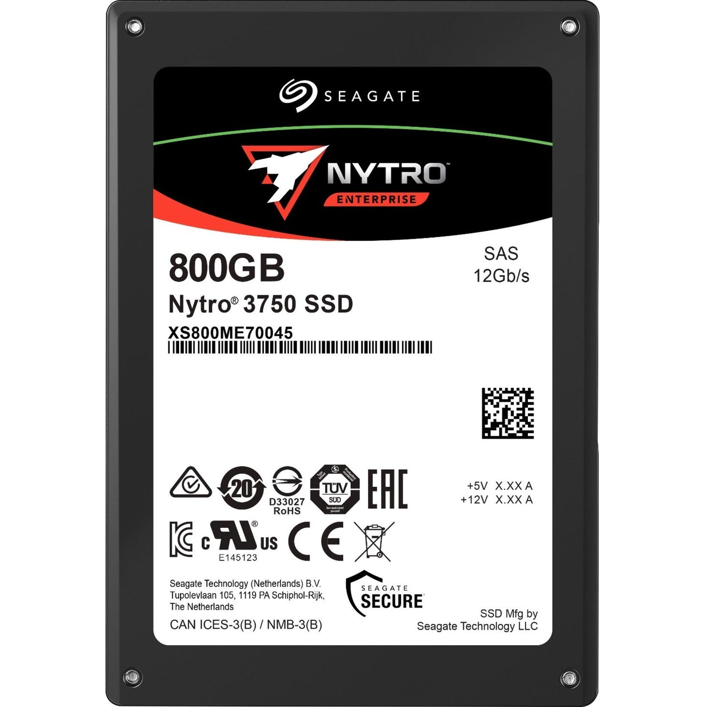 Lenovo Nytro 3750 800GB 2.5" SAS SSD, 12Gb/s