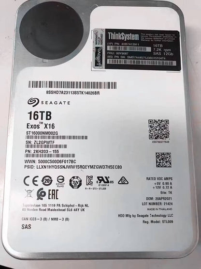 LENOVO 3.5" 5400RPM 1.92TB MU SATA Hard Drive, Hot-Swap