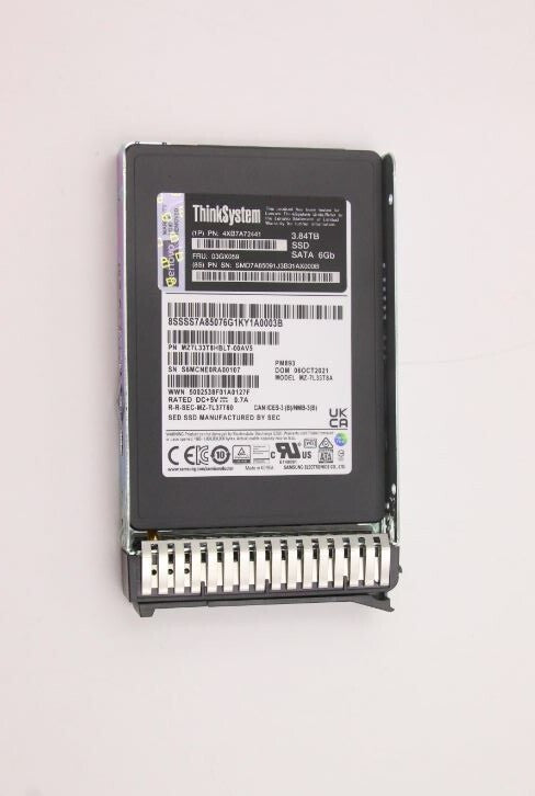 Lenovo 3.5" PM893 3.84TB RI SATA 6Gb Hot-Swap SSD