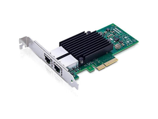 The Lenovo ThinkServer X550-T2 PCIe 10Gb 2-Port Ethernet Adapter by Intel delivers high-speed networking with TAA compliance. This wired network adapter provides two 10 Gigabit Ethernet ports and PCI Express connectivity, making it ideal for business data center environments.