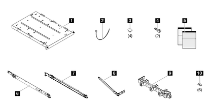 Lenovo ST50 V2/ST250 V2 Rack Mount Kit - 4XF7A78620