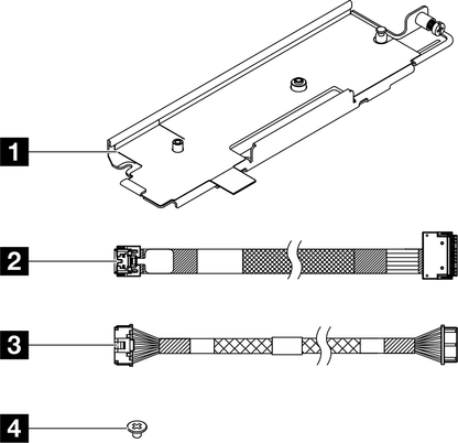 Lenovo ThinkEdge SE455 V3 M.2 Air Baffle Kit