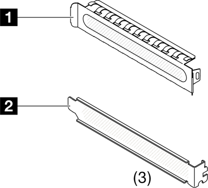 Lenovo ThinkEdge SE455 V3 PCIe and OCP Slot Filler Kit