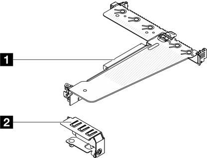 Lenovo V3 1U G4 X16 PCIe Riser 2 Option Kit