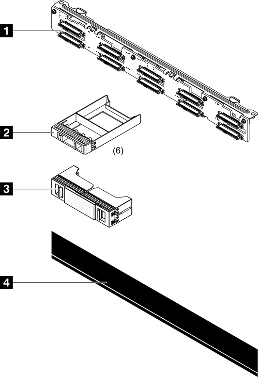 Lenovo V3 1U 10x2.5 NVMe Gen4 Backplane Option Kit