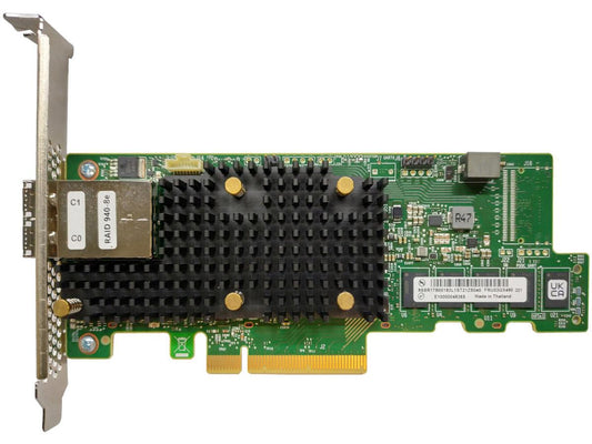 The Lenovo RAID 940-8E 4GB FL is a high-performance storage controller designed for large-scale enterprise environments. Offering 12Gb/s SATA/SAS interface, PCIe 4.0 x8 connectivity, and a 4GB cache buffer, this plug-in card brings exceptional efficiency and data integrity for hardware RAID deployments. Its broad OS compatibility and support for multiple RAID levels make it ideal for enhancing server storage resilience and performance.