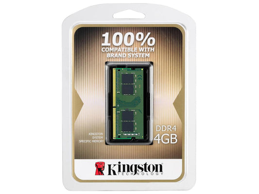 The Kingston 4GB DDR4 3200MHz SO-DIMM offers reliable and efficient memory performance in a compact form factor. Ideal for upgrading laptops or small-form-factor systems, this non-ECC DRAM module provides consistent speed with low power consumption. Designed to meet TAA compliance, it ensures quality sourcing for enterprise and government sectors.