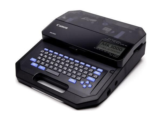 The Canon MK3000 Cable & Wire Marker Printer is designed for efficient labeling in industrial settings. This thermal printer streamlines the process of marking cables and wires, providing businesses with a reliable solution to meet labeling needs. Ideal for technicians and professionals who require clear, durable printing for identification purposes.