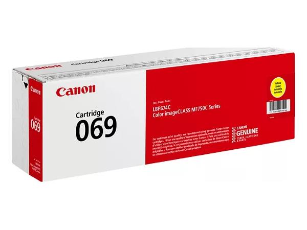Canon 069 Yellow Standard Yield Toner Cartridge (5091C001) delivers brilliant yellow prints for imageCLASS MF753Cdw, MF751Cdw, and LBP674Cdw printers. With a yield of up to 1,900 pages, this TAA-compliant toner ensures professional-quality results and dependable performance for small to mid-sized office environments.