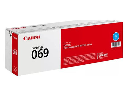 Canon 069 Cyan Standard Yield Toner Cartridge (5093C001) delivers high-quality print results for color laser printers such as the imageCLASS MF753Cdw, MF751Cdw, and LBP674Cdw. Manufactured in Japan with TAA compliance, this cyan cartridge ensures reliable color accuracy and performance.