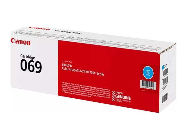 Canon 069 Cyan Standard Yield Toner Cartridge (5093C001) delivers high-quality print results for color laser printers such as the imageCLASS MF753Cdw, MF751Cdw, and LBP674Cdw. Manufactured in Japan with TAA compliance, this cyan cartridge ensures reliable color accuracy and performance.