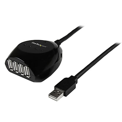 Câble USB 2.0 actif StarTech USB2EXT4P15M (15 m) avec hub 4 ports