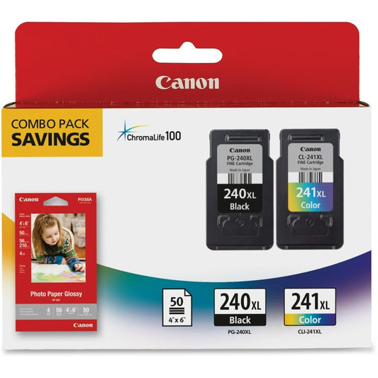 Pack combiné encre et papier photo CANON PG-240XL/CL-241XL GP-502