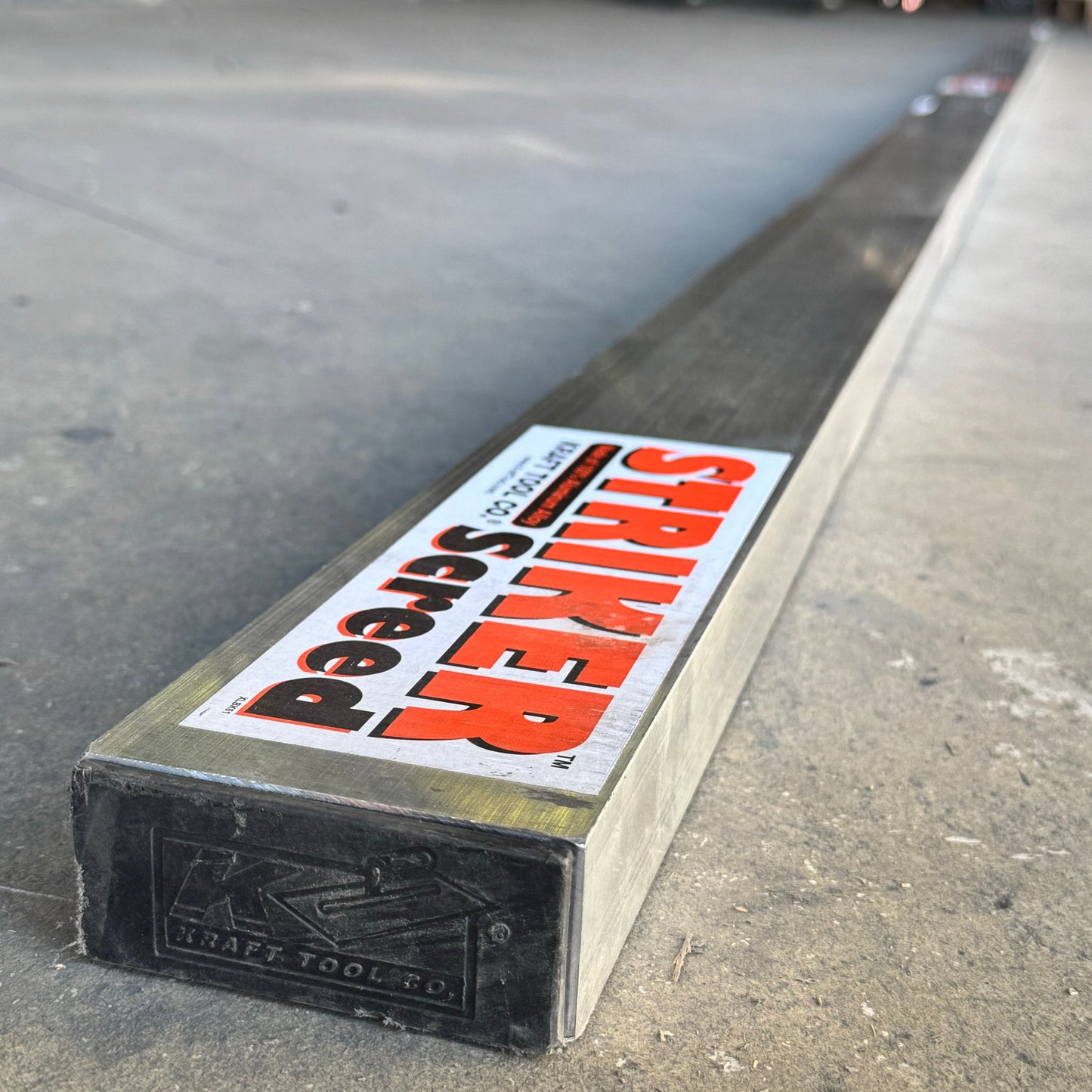 KRAFT TOOL CO. ALUMINUM Screed 192”x1 1/2”x3 1/2” CC616AL
