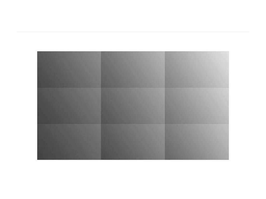 Mur vidéo LG 3x3 55VSH7JH-9P avec support Peerless, 55", 700 nits, FHD
