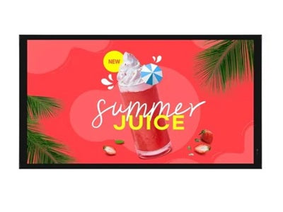 HDMI (2)  DP, RS-232C In/Out , RJ45 In/Out, USB(2), External Speaker, Wi-Fi / Bluetooth, WebOS6.1