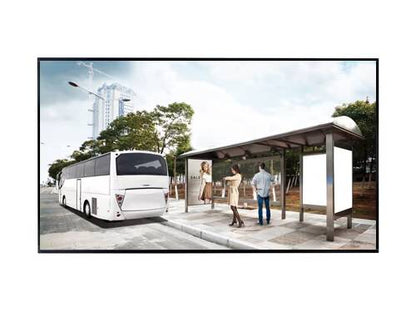The LG 55XF2B-B is a 55-inch Full HD outdoor open-frame display engineered for high visibility with a peak brightness of 2,700 nits. Designed for continuous 24/7 operation in both landscape and portrait modes, it features a wide connectivity range including HDMI, DP, DVI-D, USB, and RS232. With durable construction and multiple mounting options, it's tailored for commercial digital signage.