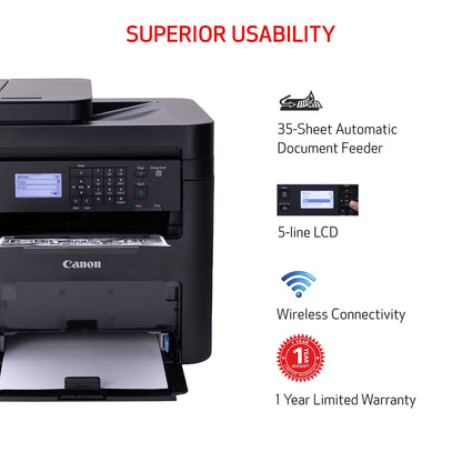 Canon IMAGECLASS MF273DW Monochrome Laser Multifunction Printer