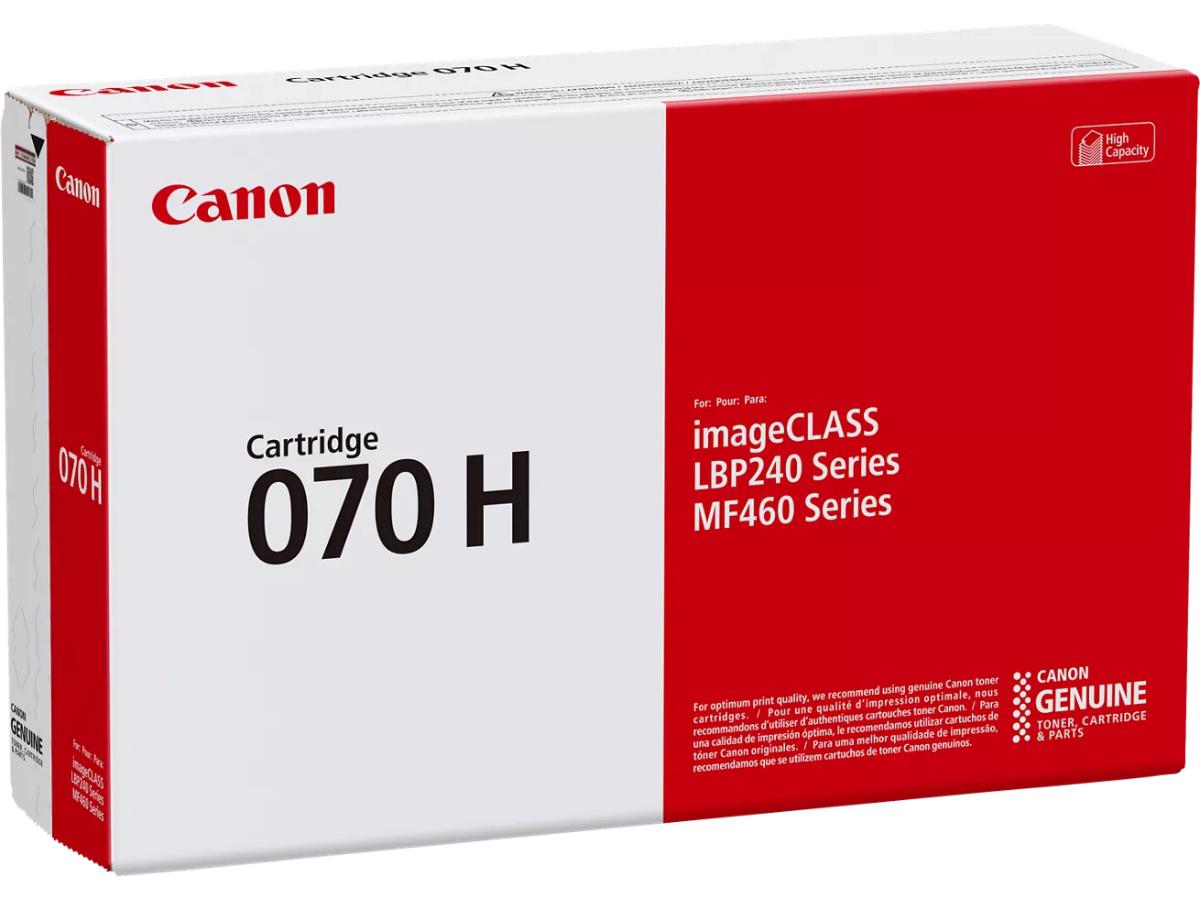 Canon's 070H High-Yield Black Toner Cartridge delivers reliable, high-volume printing for Canon laser printers including the MF465dw, MF462dw, LBP247dw, and LBP246dw. With a yield of up to 10,200 pages under ISO/IEC standards, it's ideal for businesses needing consistent, professional-quality black prints with minimal downtime.