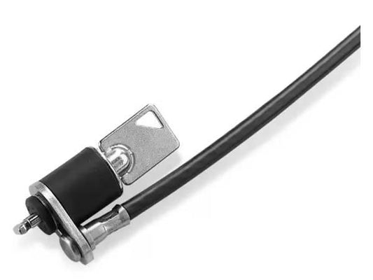 Protect your valuable devices with the Lenovo Security Cable Lock. This robust cable lock features a sturdy black enclosure and includes a 3-year warranty, delivering secure and reliable hardware protection for commercial or personal use. Its TAA compliance and Taiwan origin make it suitable for government or enterprise environments.