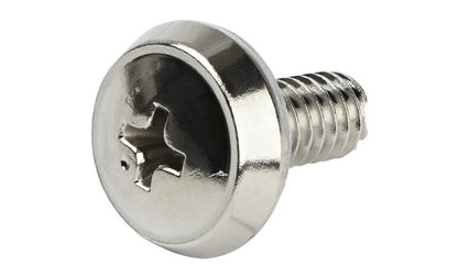 StarTech 12-24 Rack Mount Screws – 50 Pack, Nickel-Plated Steel
