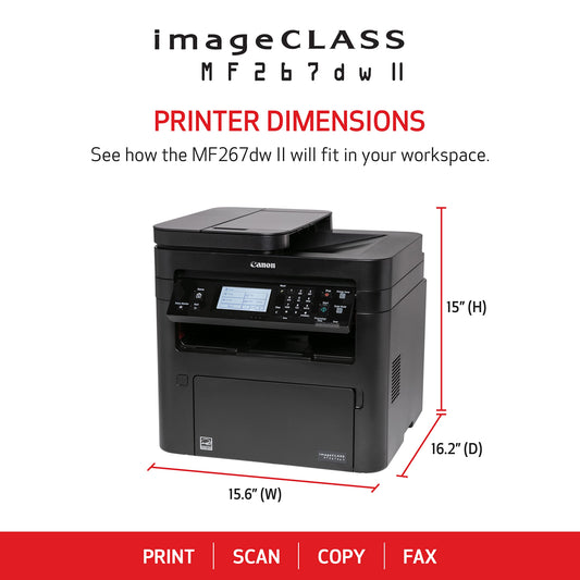 Imprimante laser recto verso sans fil Canon imageCLASS MF267dw II