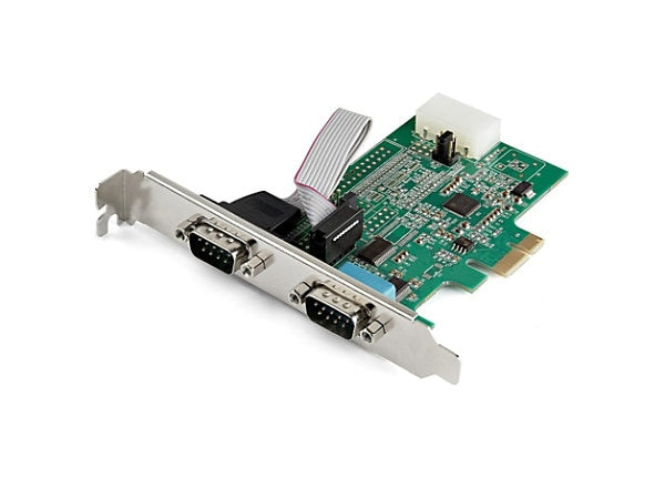 Carte adaptateur série DB9 StarTech PCIe RS232 2 ports - PEX2S953