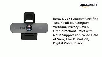 Caméra de vidéoconférence USB BenQ DVY31 1080p FHD (certifiée Zoom)