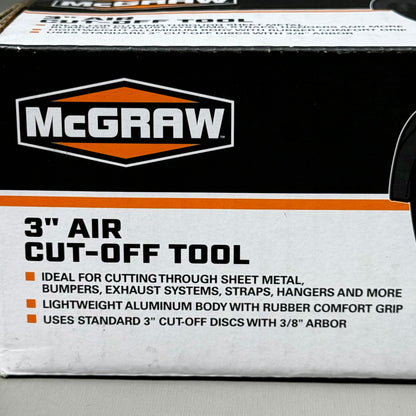 MCGRAW 3" Air Cut-Off Tool 8" x 3 1/2" Black 58690
