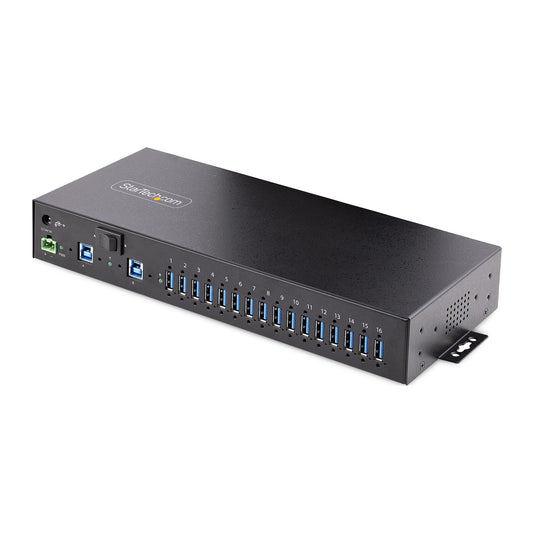 Hub USB 3.0 industriel StarTech 16 ports avec commutateur double hôte