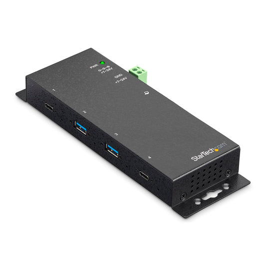 Hub USB 3.0 industriel StarTech 4 ports avec protection contre les décharges électrostatiques et les surtensions