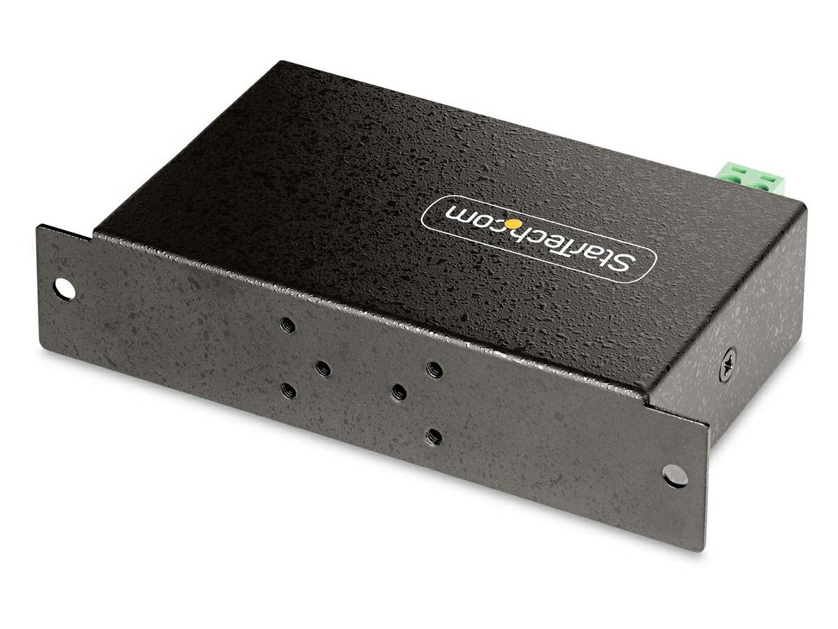 4-PORT MANAGED USB HUB - HEAVY DUTY WITH METAL INDUSTRIAL HOUSING, ESD &amp; SURGE PROTECTION - 4X USB-A - WALL/DESK/DIN-RAIL MOUNTABLE - USB 3.2 (5GBPS)