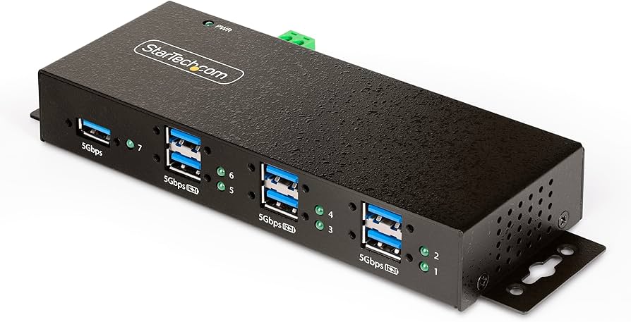 Hub USB industriel géré StarTech à 4 ports USB 3.2 Gen 1