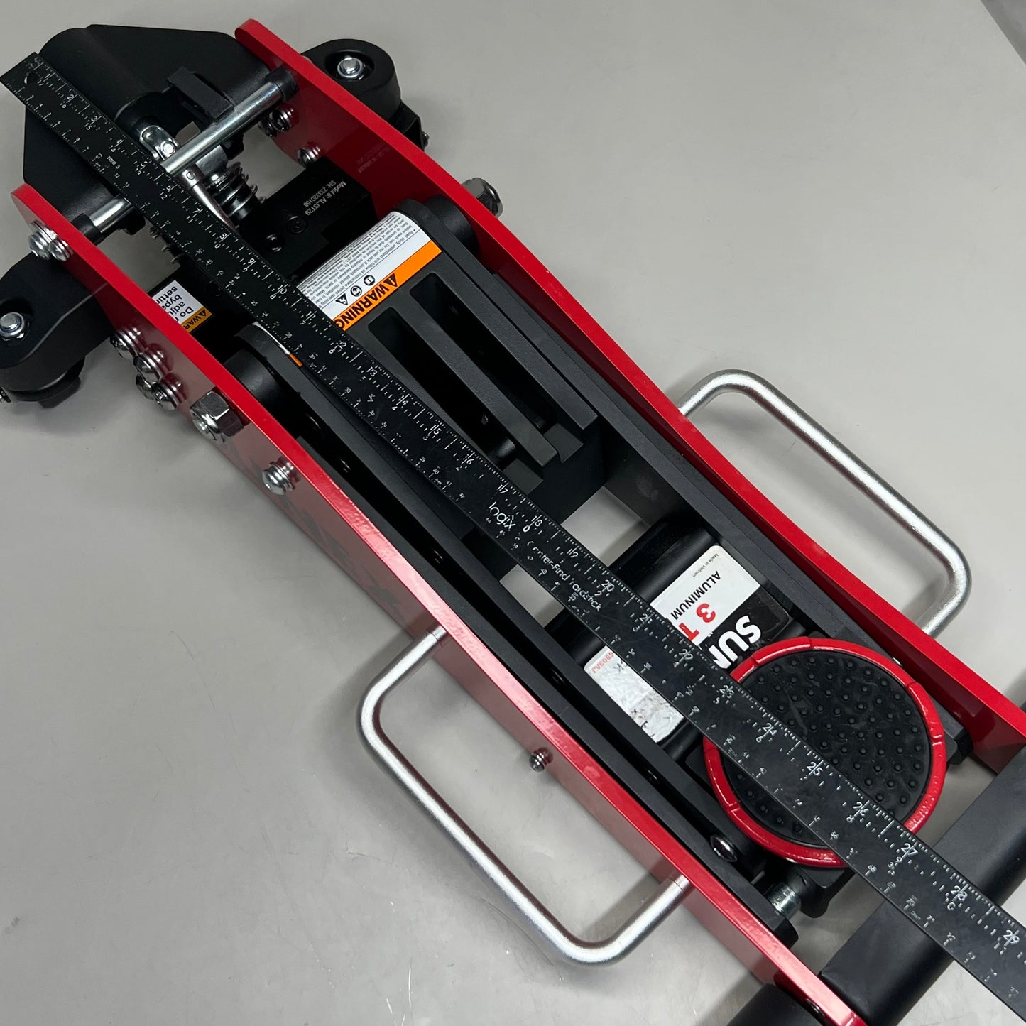 SSUNEX TOOLS 3 Ton Aluminum Floor Jack, Red 6603AJ