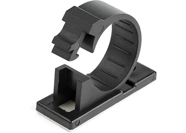 Clips de gestion de câbles auto-adhésifs StarTech 100, nylon noir 66
