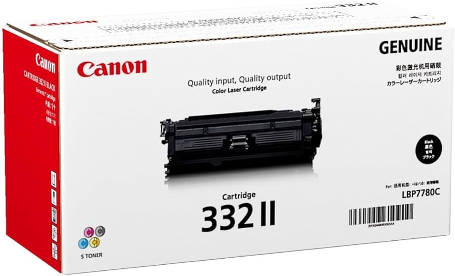 Cartouche de toner noir haute capacité Canon 332 II, 12 500 pages