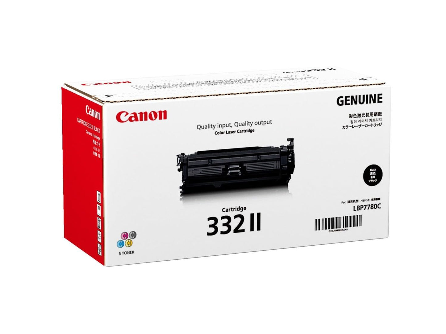 Cartouche de toner noir haute capacité Canon 332 II, 12 500 pages