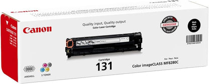 Canon Cartridge 131 Black Toner, 6272B001AA, 1,400 Pages