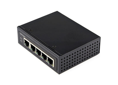 Commutateur industriel StarTech Gigabit PoE+ 5 ports, 30 W, montage DIN