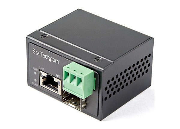 Convertisseur de média fibre vers Ethernet StarTech IMC1GSFP30W PoE+
