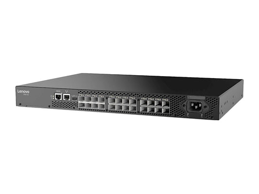 The Lenovo DB610S 24x16Gb SFP E Bundle (1yr) is a high-performance 1RU rackmount switch engineered for data-intensive enterprise environments. With 24 ports supporting 16 Gbps data transfer and versatile connectivity, it delivers speed and flexibility in a compact form. Ideal for mission-critical deployments, it includes a one-year limited warranty with 9x5 NBD support.