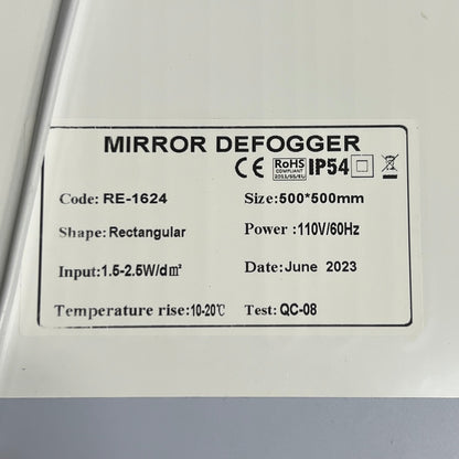 SARIN LIGHTING LED Tempered Bathroom Mirror w/ BackLit Anti-fog  48”x36” 11382