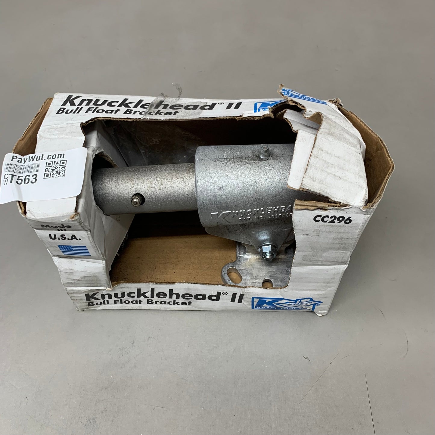 KRAFT TOOL Knucklehead ll Tilt Float Bracket 9 In. x 5 In. x 8 In. Gray CC296