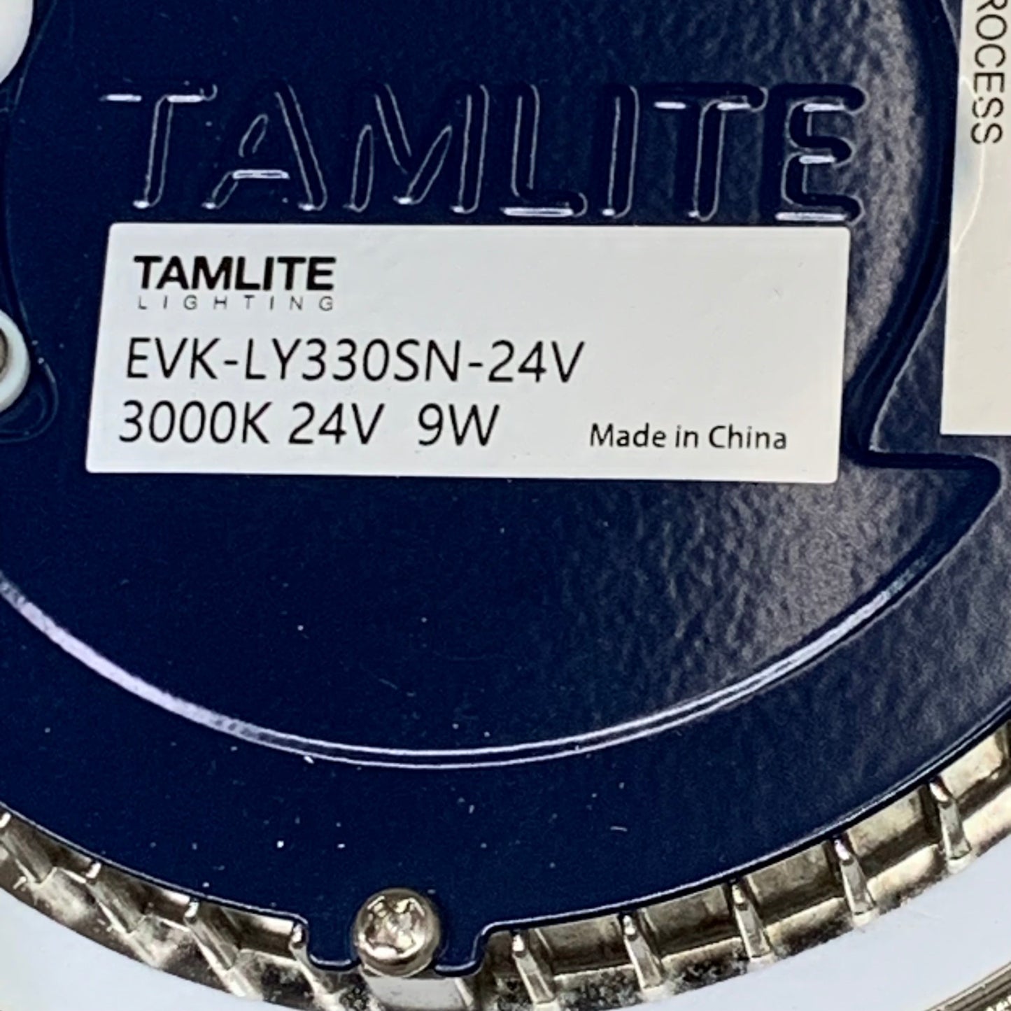 TAMLITE LIGHTING Low Voltage LED Lyra kit w/ Satin Nickel Frame EVKLY330SN24V
