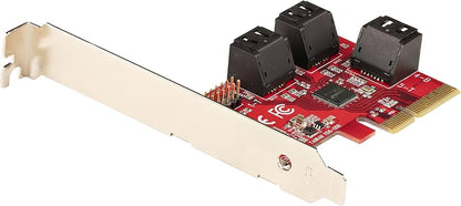 STARTECH 6-Port SATA III PCIe x4 Controller Card - 6Gbps